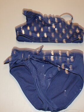 Blue & Silver 2 Pcs Justice Bikini Swimsuit Size 14